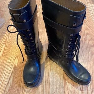 BCBGMaxAzria rain boots black size 8b/38
